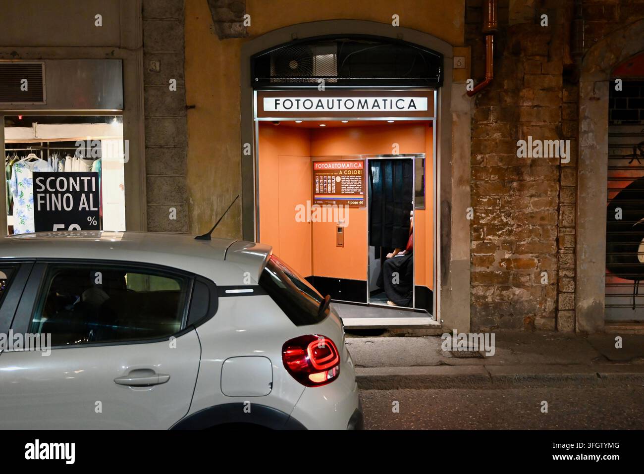 Firenze Firenze Italia - Cabina fotografica Fotoautomatica Foto Stock
