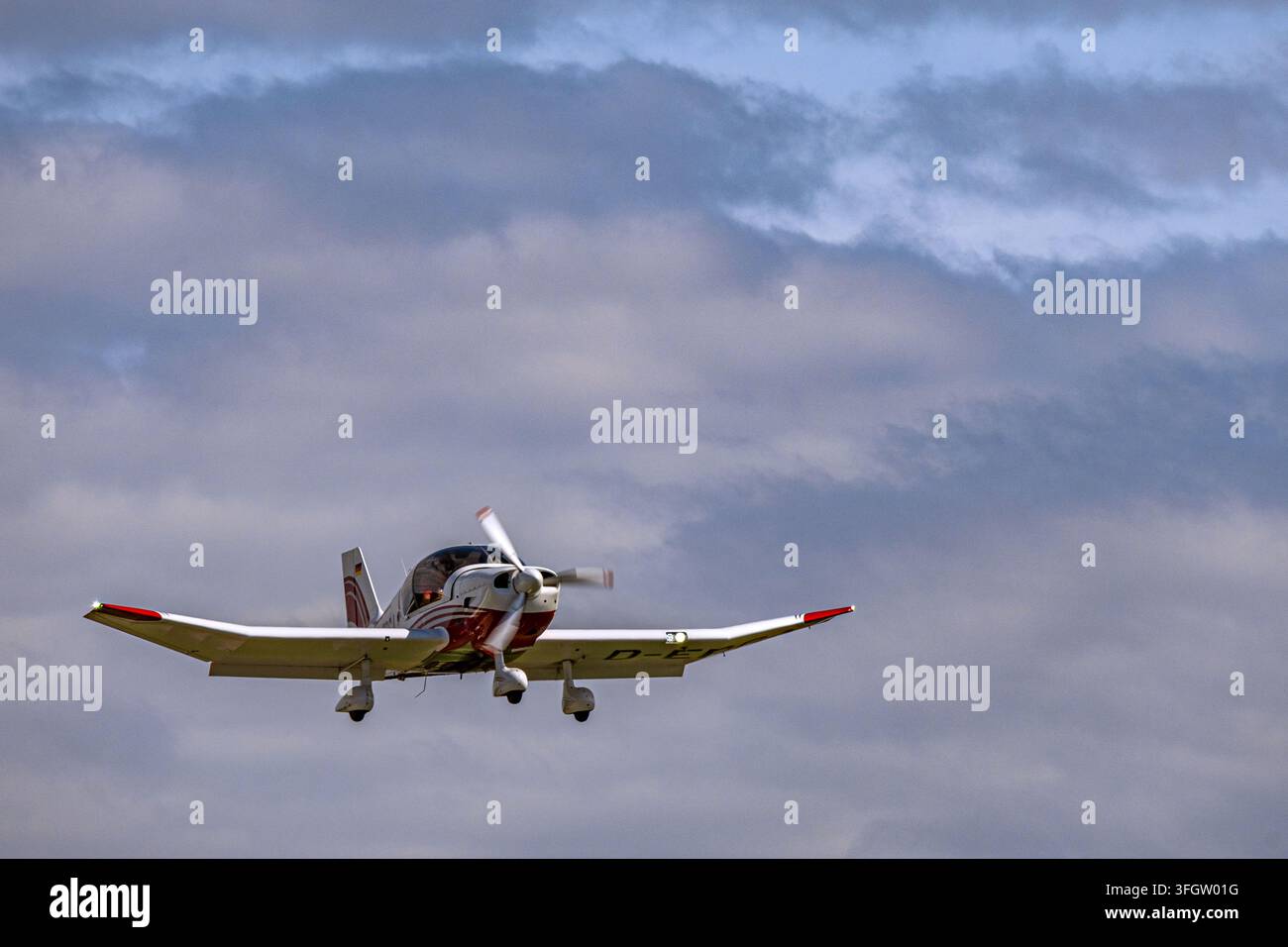 Avvicinamento al touchdown Foto Stock