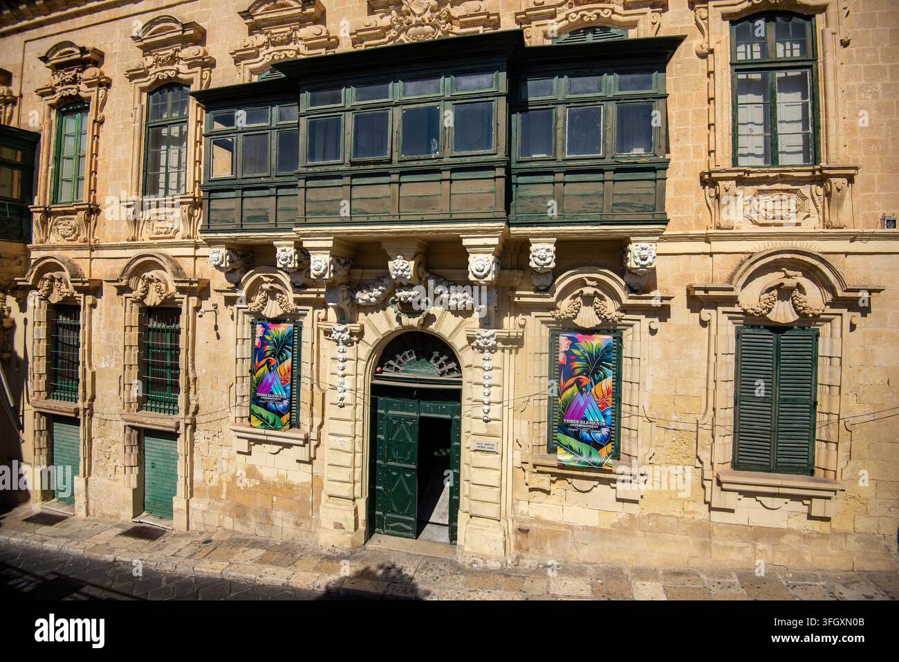 Il Civil Service Club, La Valletta, Malta Foto Stock