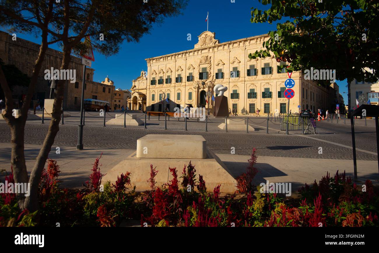 Auberge de Castille et Portugal, Valletta, Malta Foto Stock