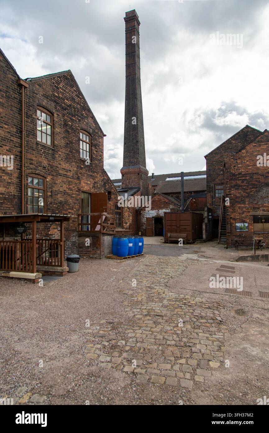 Caminetto della Middleport Pottery, Stoke-on-Trent, Staffordshire, Inghilterra Foto Stock