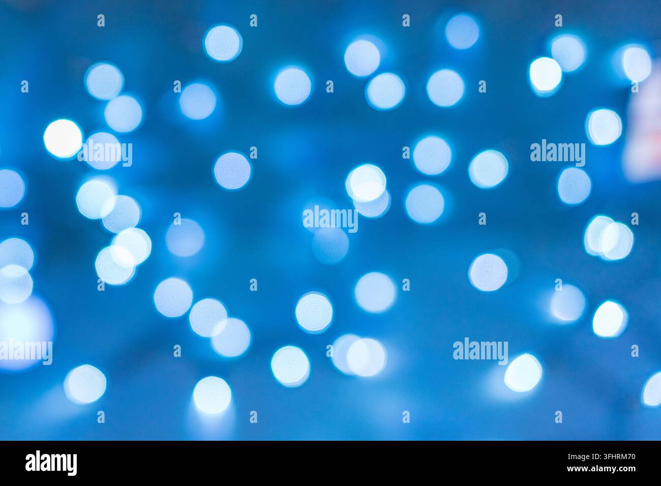 Bokeh sfocato blu Foto Stock