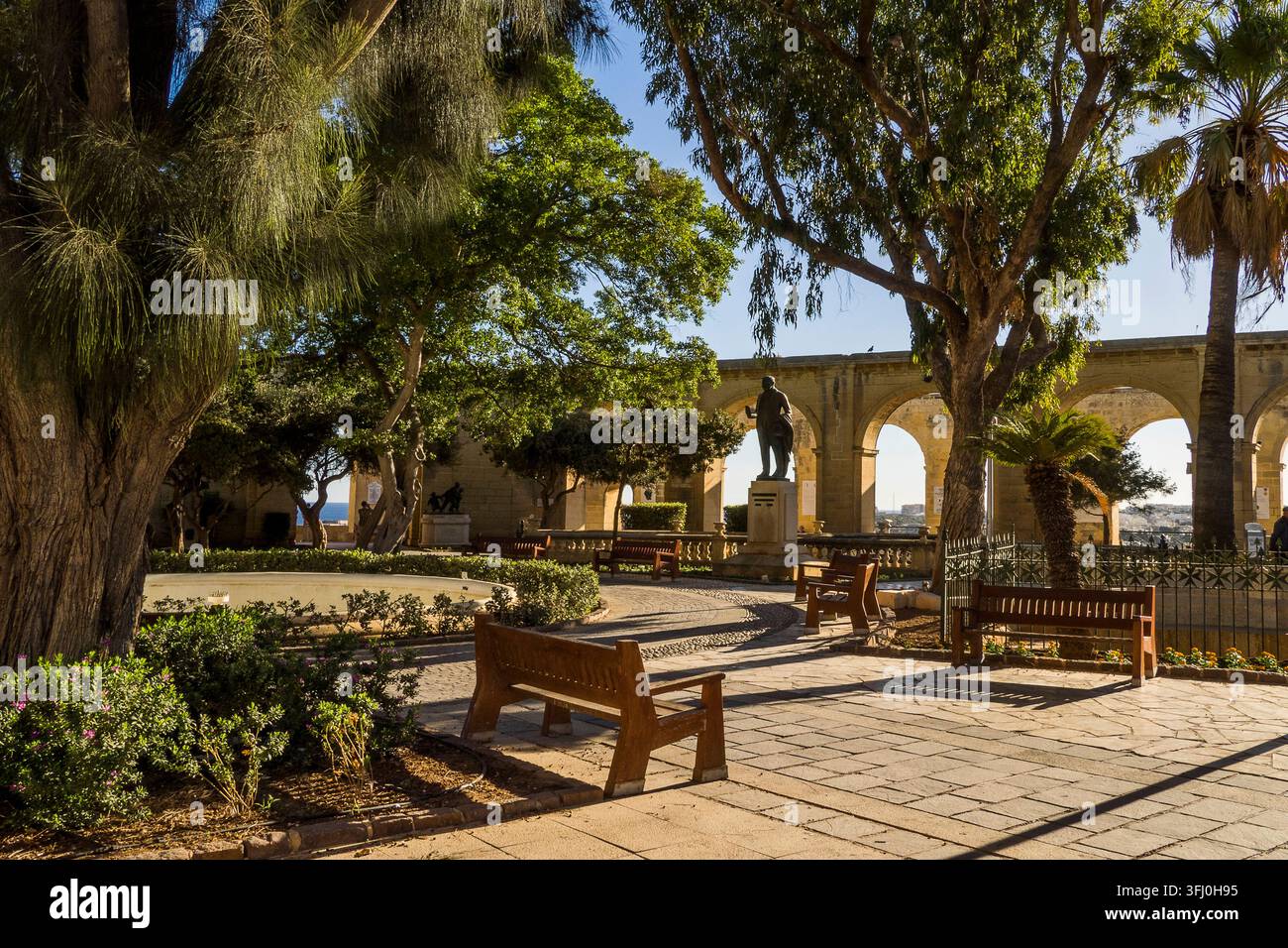 Malta - Valletta, Lower Barrakka Gardens Foto Stock