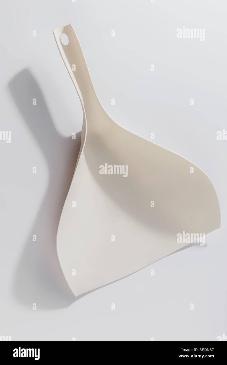 Paletta per la polvere in plastica angolazione verticale layout creativo minimale Foto Stock