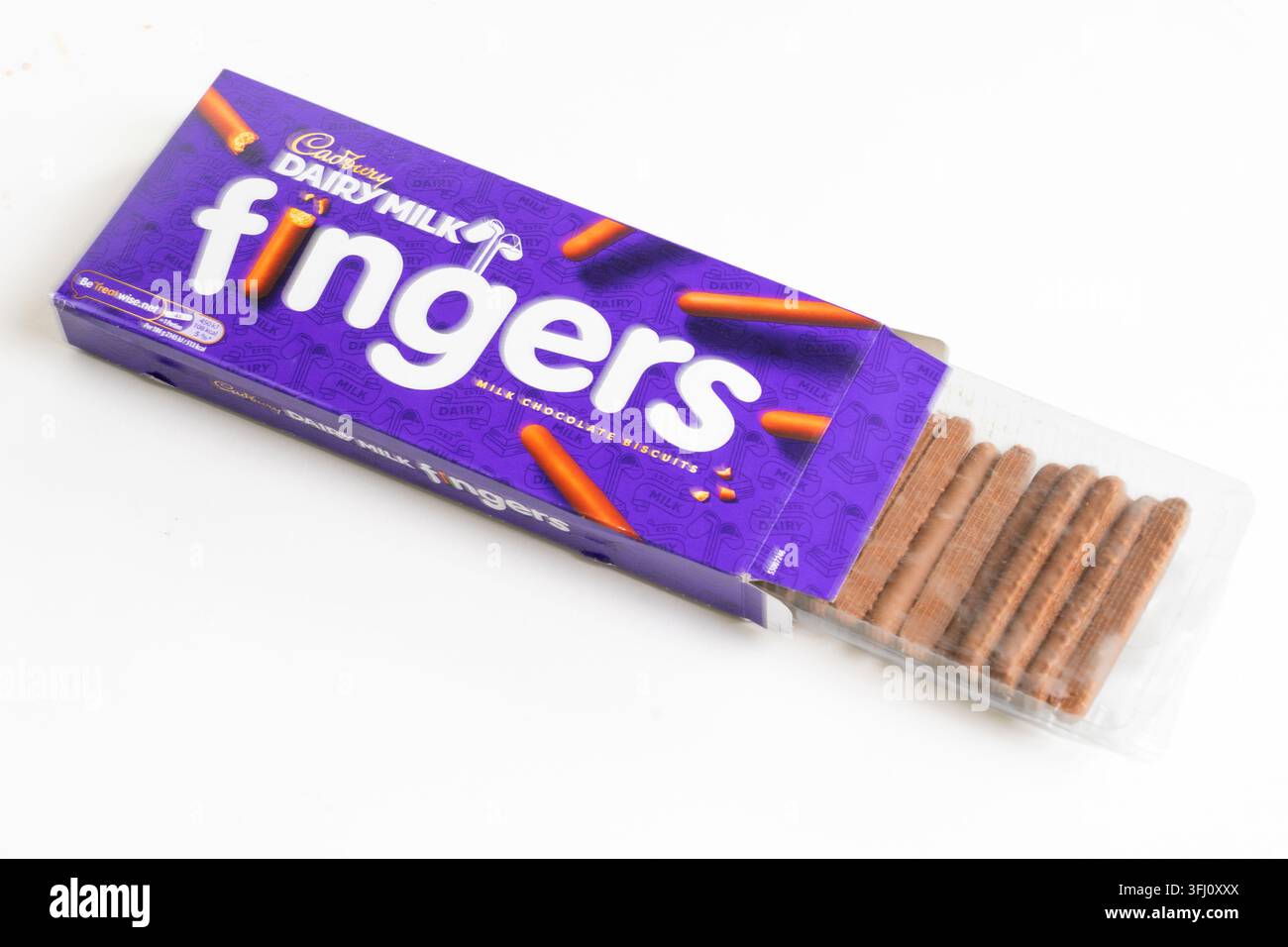Biscotti alle dita al cioccolato al latte Cadbury Foto Stock
