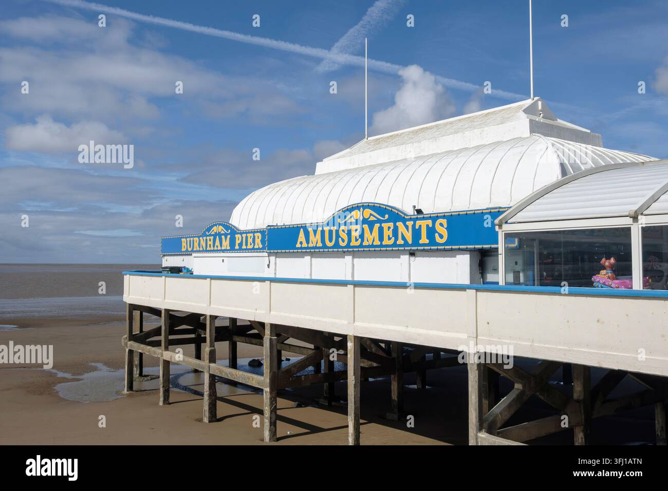 Il molo di Burnham-on-Sea, Somerset, Regno Unito Foto Stock
