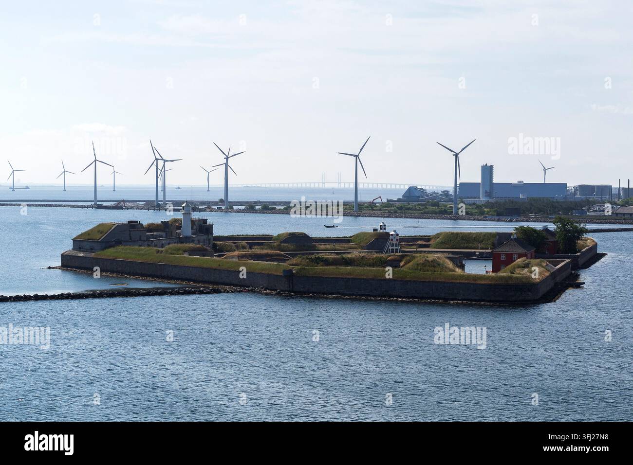 Danimarca - Copenaghen, Trekroner Fort presso Copenhagen Harbour Foto Stock