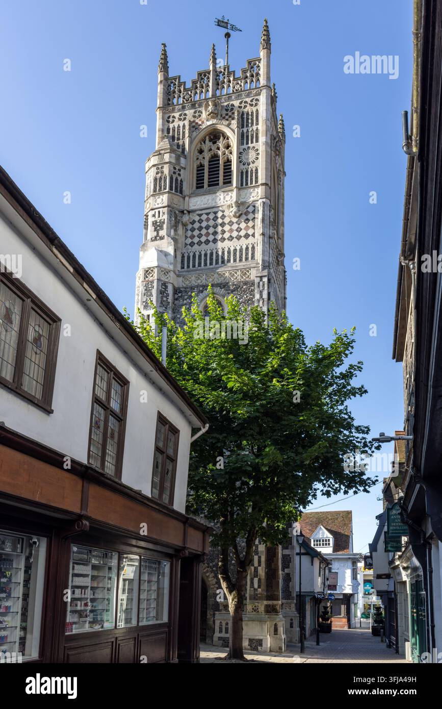 Chiesa di San Lorenzo situata su Dial Lane a Ipswich, Suffolk Foto Stock