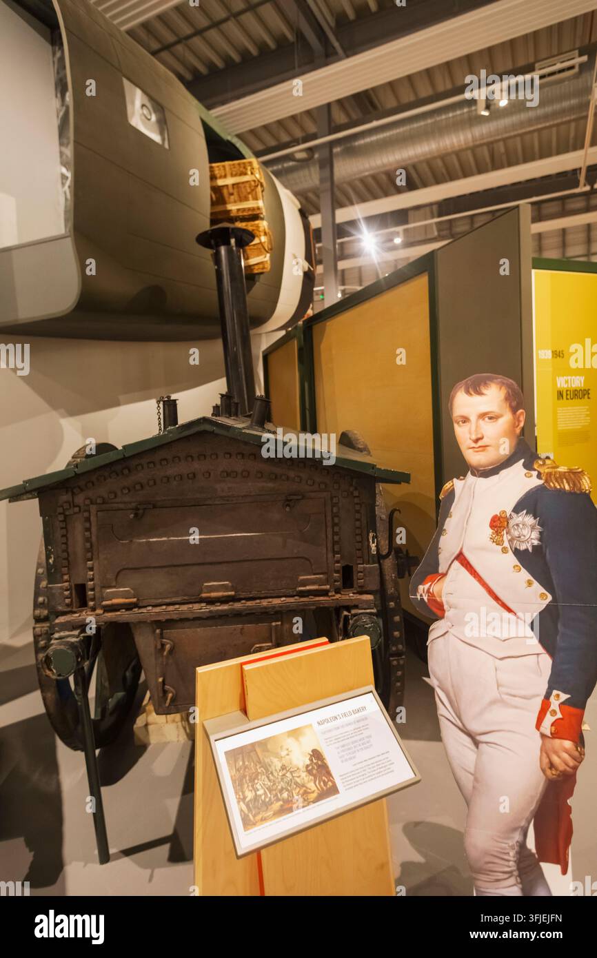 Inghilterra, Hampshire, Winchester, MOD Worthy Down, Il Museo Militare del Royal Logistic Corps, Esposizione del forno per il pane di Napoleone Foto Stock