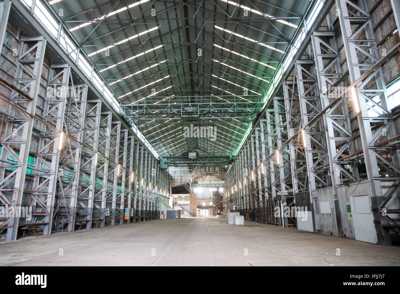 Fabbrica di costruzione e riparazione navale, sito penitenziario di Cockatoo Island, Australia Foto Stock
