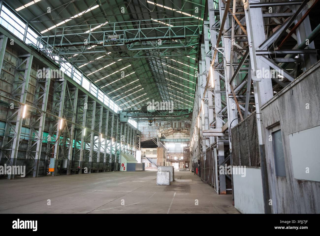 Fabbrica di costruzione e riparazione navale, sito penitenziario di Cockatoo Island, Australia Foto Stock