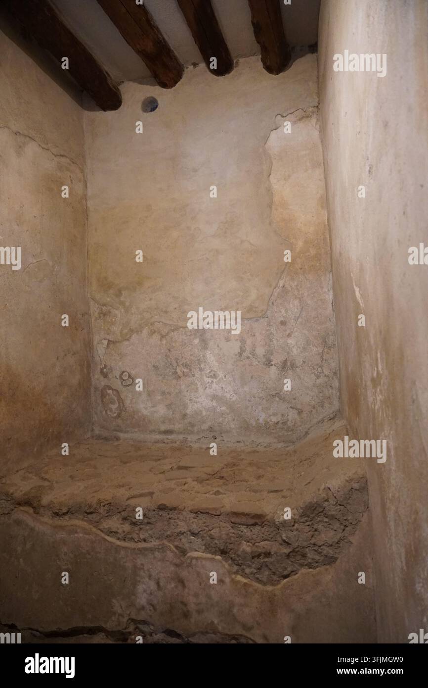 Camera di prostitute in un bordello di Pompei Foto Stock