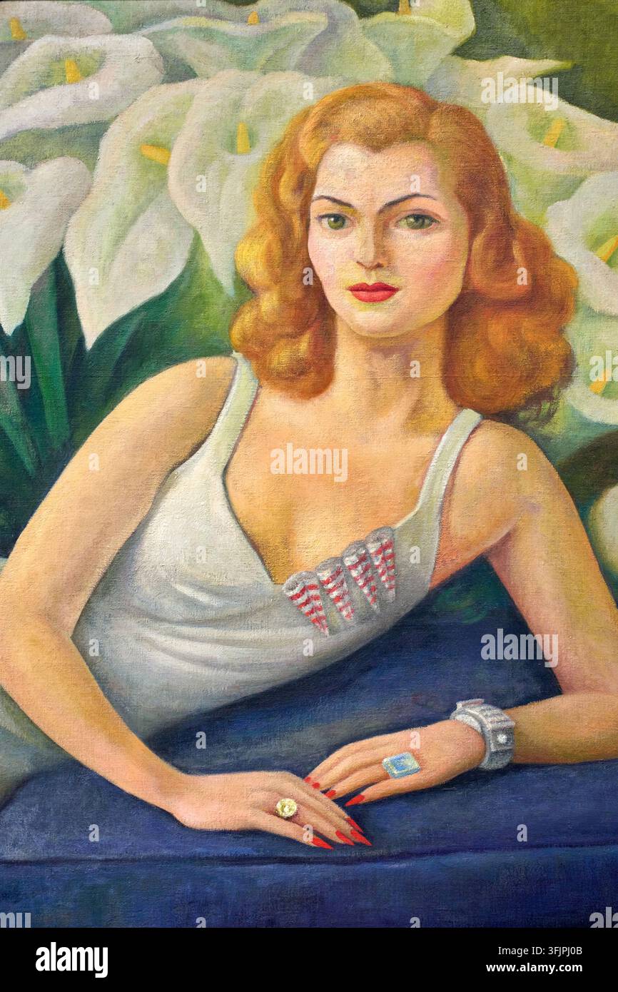 Ritratto di Natasha Gelman, 1943, Diego Rivera (Guanajuato, 1886 - Città del Messico, 1957), Messico moderno, Collezione Gelman Foto Stock