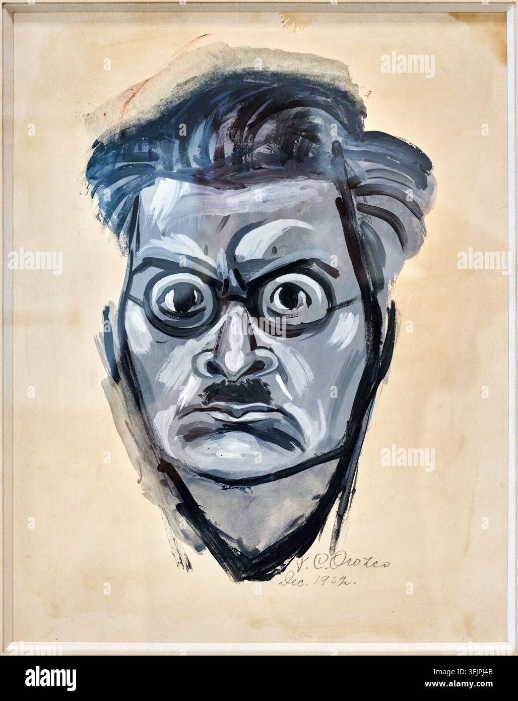 Autoritratto, 1932, José Clemente Orozco (Jalisco, 1883 - Città del Messico, 1949), Messico moderno, Collezione Gelman Foto Stock
