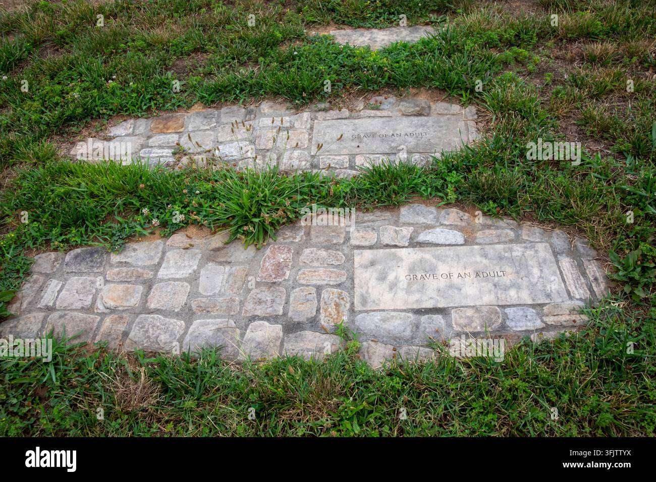 Alexandria, Virginia - Il cimitero e il memoriale dei Contrabands e dei Freedmen. È il luogo di sepoltura di circa 1.700 afroamericani fuggiti dalla schiavitù Foto Stock