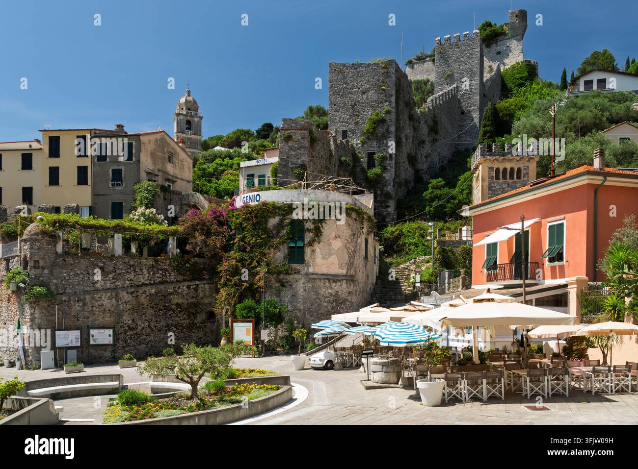 La fortezza storica di Portovenere, Italia, Europa. Foto Stock