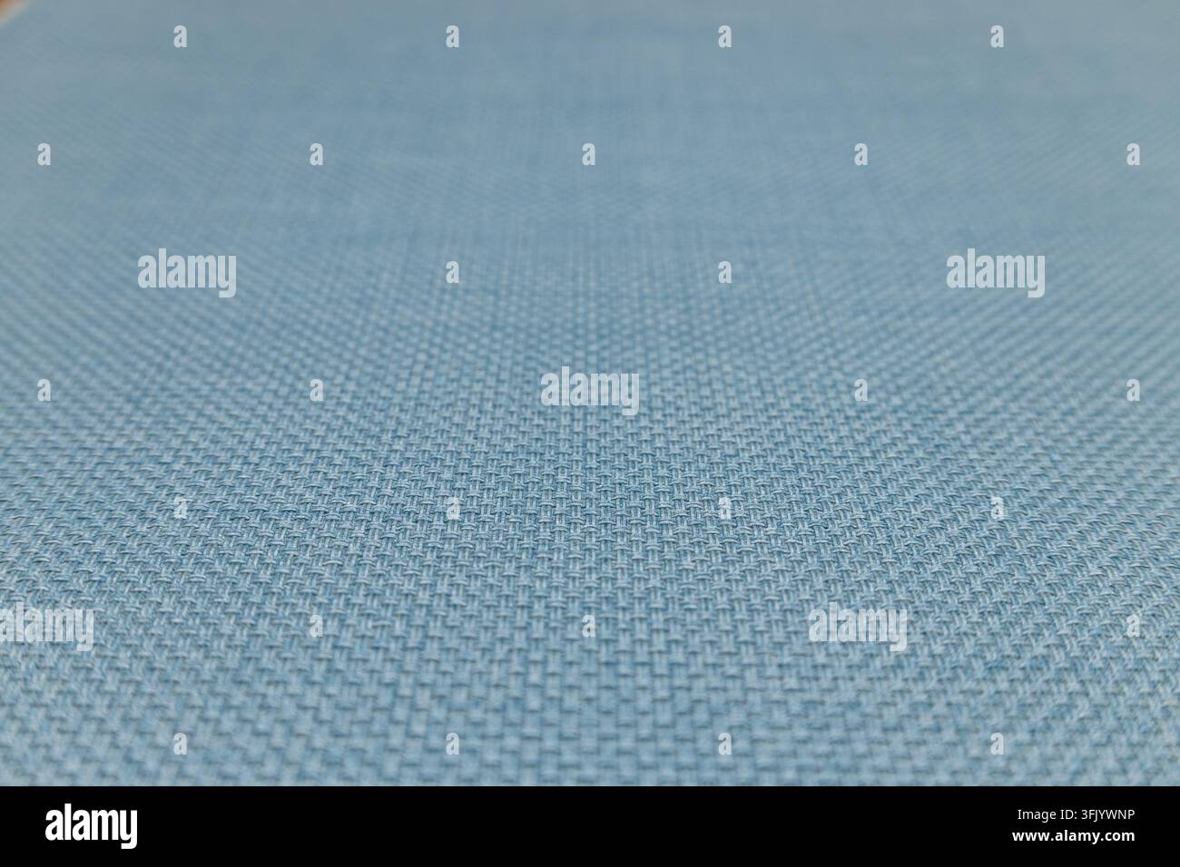 Texture di tessuto tessile blu chiaro in primo piano Foto Stock