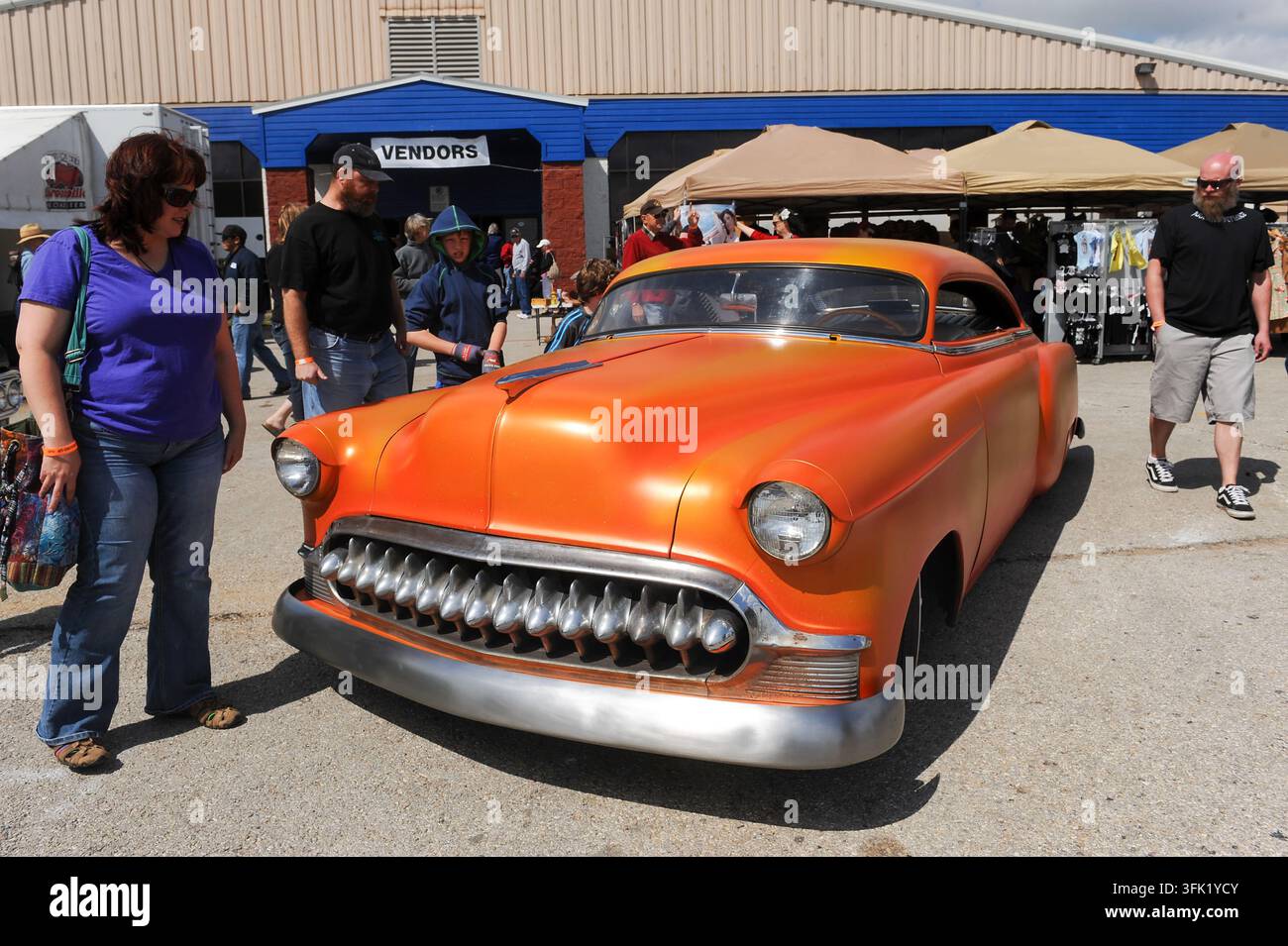 12° Raduno annuale Lonestar Rod & Kustom Round Up di auto personalizzate, Austin, Texas, 6 aprile 2013. (Foto di John Anderson/The Austin Chronicle) Foto Stock