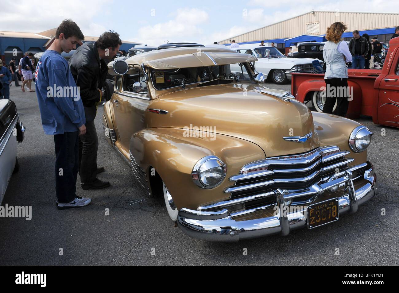 12° Raduno annuale Lonestar Rod & Kustom Round Up di auto personalizzate, Austin, Texas, 6 aprile 2013. (Foto di John Anderson/The Austin Chronicle) Foto Stock