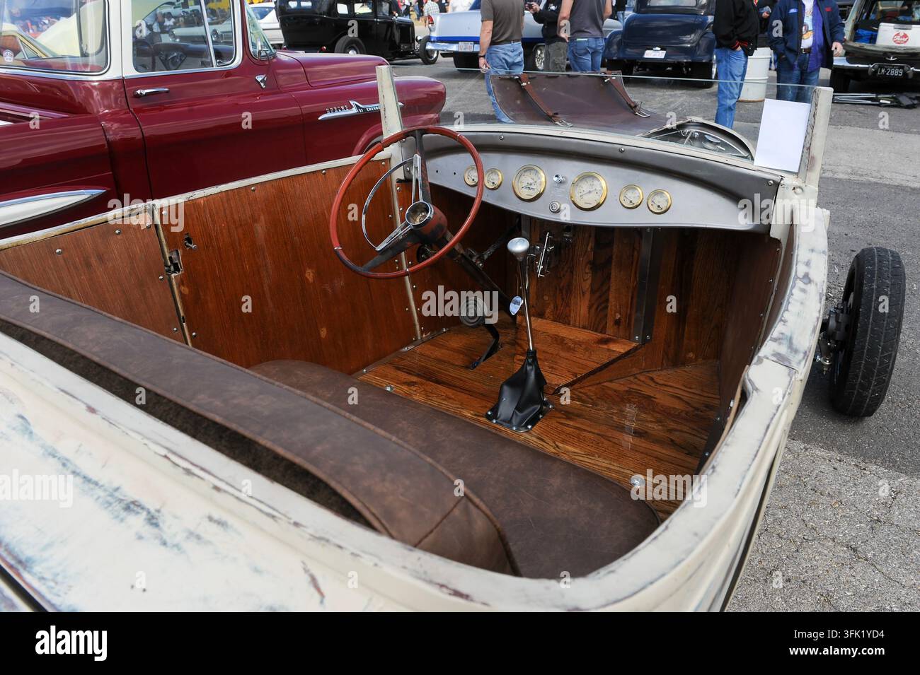 12° Raduno annuale Lonestar Rod & Kustom Round Up di auto personalizzate, Austin, Texas, 6 aprile 2013. (Foto di John Anderson/The Austin Chronicle) Foto Stock