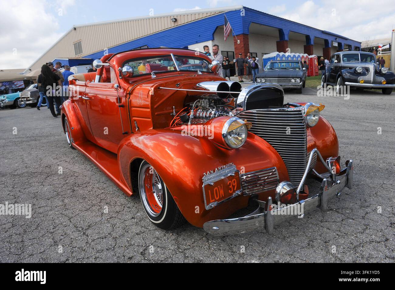 12° Raduno annuale Lonestar Rod & Kustom Round Up di auto personalizzate, Austin, Texas, 6 aprile 2013. (Foto di John Anderson/The Austin Chronicle) Foto Stock