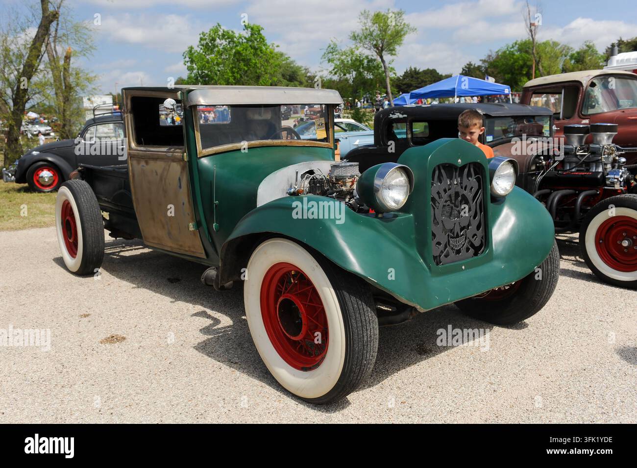 12° Raduno annuale Lonestar Rod & Kustom Round Up di auto personalizzate, Austin, Texas, 6 aprile 2013. (Foto di John Anderson/The Austin Chronicle) Foto Stock