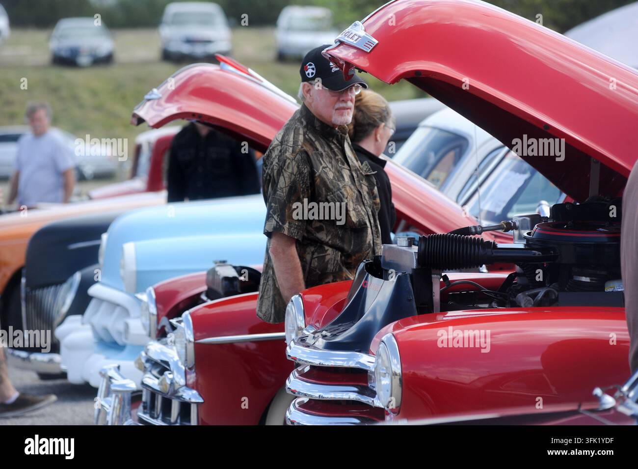 12° Raduno annuale Lonestar Rod & Kustom Round Up di auto personalizzate, Austin, Texas, 6 aprile 2013. (Foto di John Anderson/The Austin Chronicle) Foto Stock