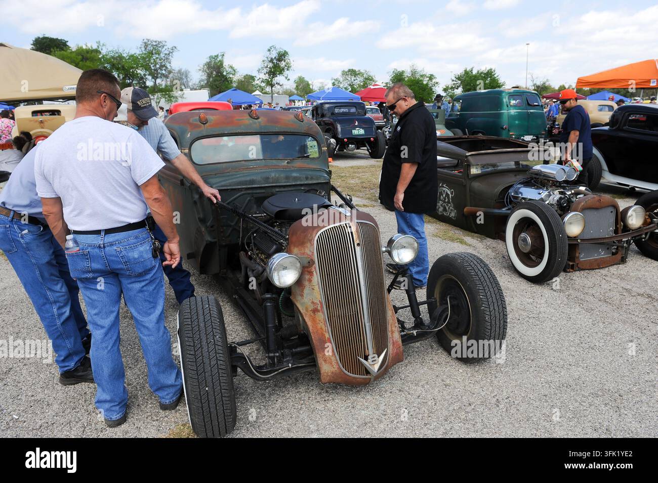 12° Raduno annuale Lonestar Rod & Kustom Round Up di auto personalizzate, Austin, Texas, 6 aprile 2013. (Foto di John Anderson/The Austin Chronicle) Foto Stock