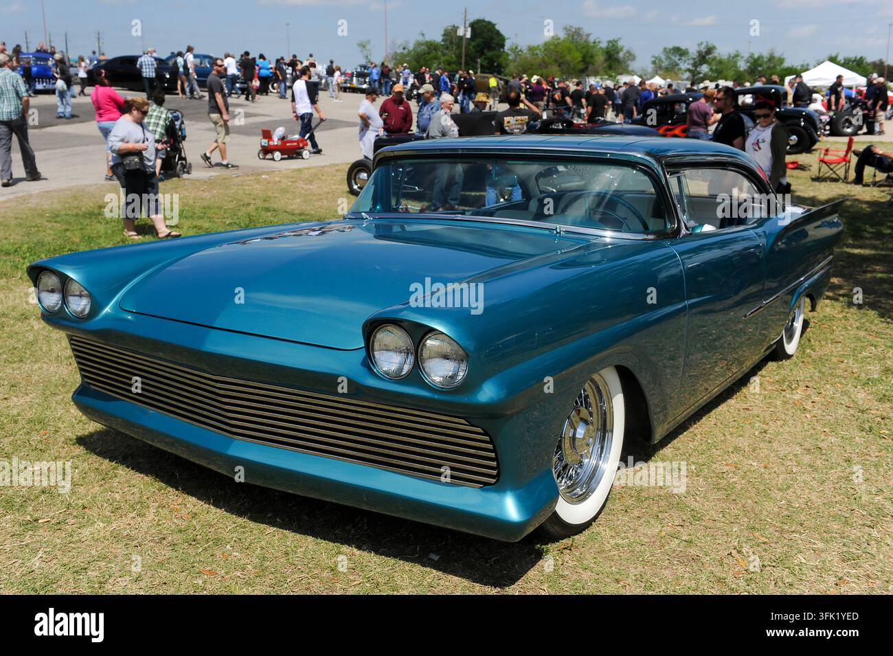 12° Raduno annuale Lonestar Rod & Kustom Round Up di auto personalizzate, Austin, Texas, 6 aprile 2013. (Foto di John Anderson/The Austin Chronicle) Foto Stock