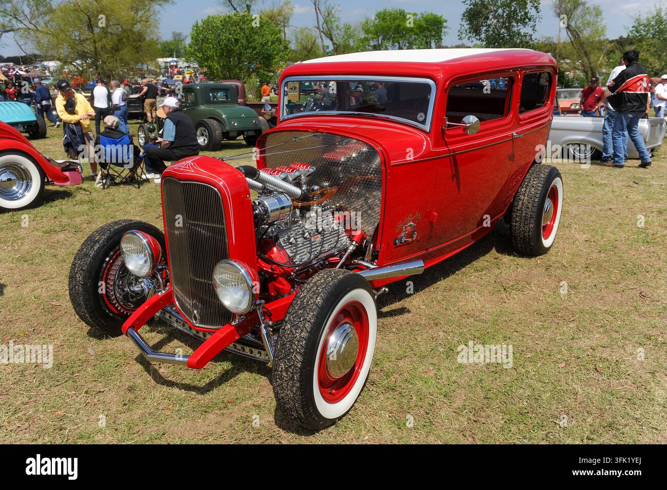 12° Raduno annuale Lonestar Rod & Kustom Round Up di auto personalizzate, Austin, Texas, 6 aprile 2013. (Foto di John Anderson/The Austin Chronicle) Foto Stock