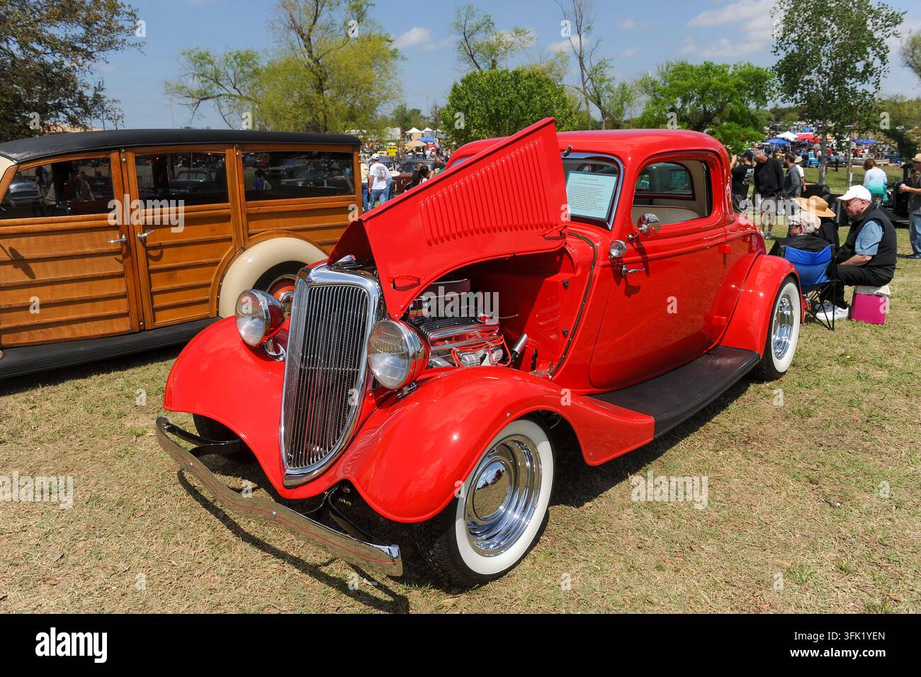12° Raduno annuale Lonestar Rod & Kustom Round Up di auto personalizzate, Austin, Texas, 6 aprile 2013. (Foto di John Anderson/The Austin Chronicle) Foto Stock