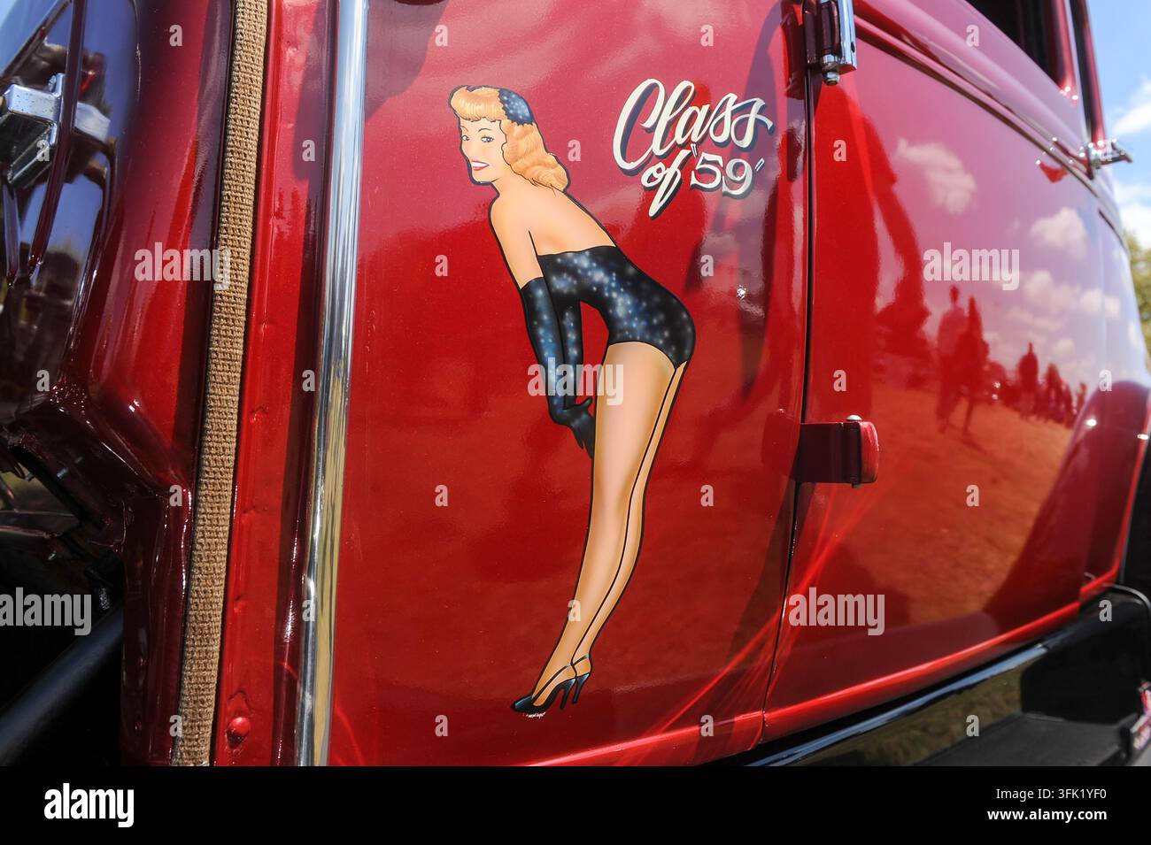 12° Raduno annuale Lonestar Rod & Kustom Round Up di auto personalizzate, Austin, Texas, 6 aprile 2013. (Foto di John Anderson/The Austin Chronicle) Foto Stock