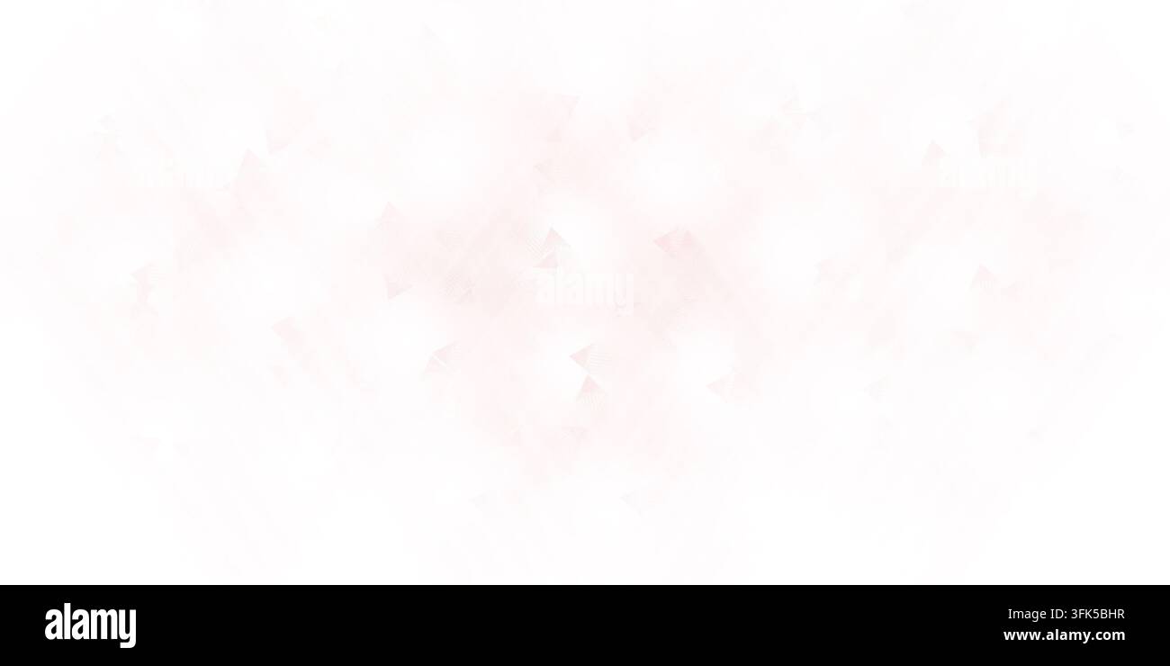 Uno sfondo astratto minimalista con una tonalità rosa molto pallida e morbida e motivi geometrici triangolari estremamente deboli e appena visibili. Foto Stock