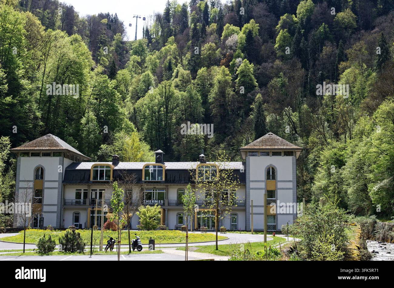Le terme di Saint-Gervais-les-Bains Mont Blanc (sud-est della Francia) Foto Stock