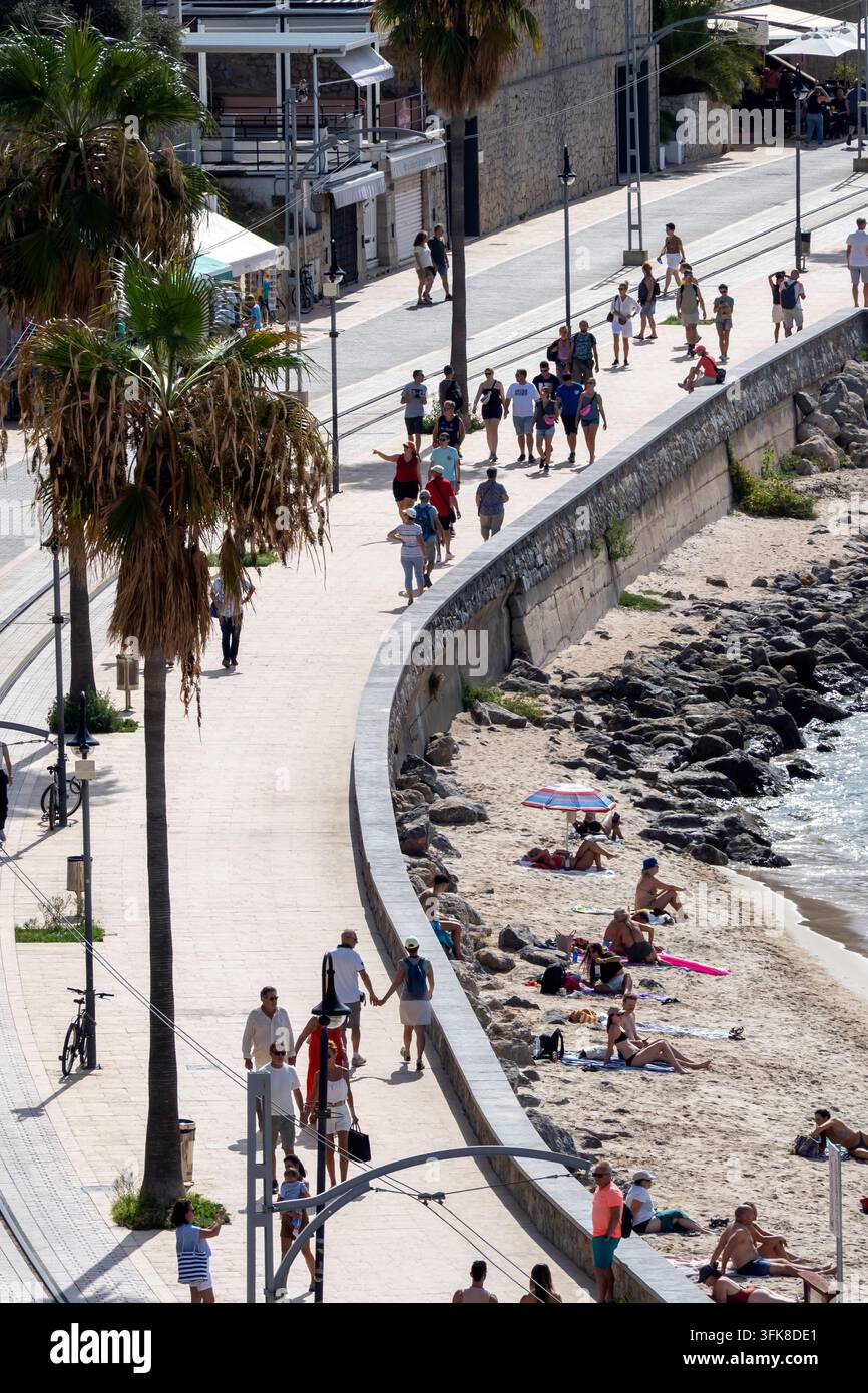 La Promenade, Port de Sóller, Maiorca, Isole Baleari, Spagna. Foto Stock