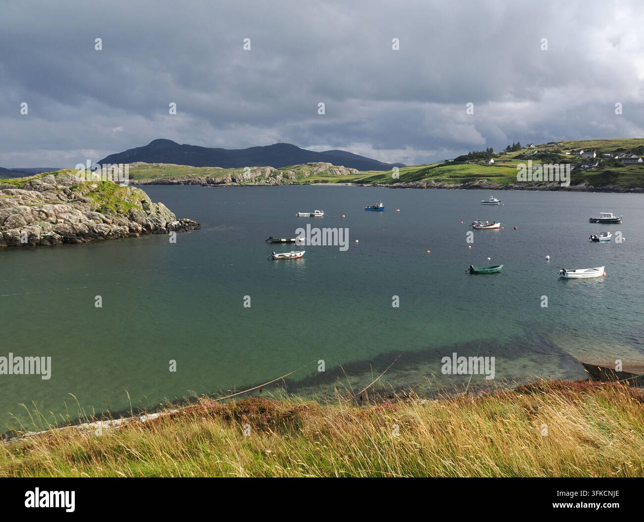Porto di Talmine vicino a Tongue, costa settentrionale della Scozia Foto Stock