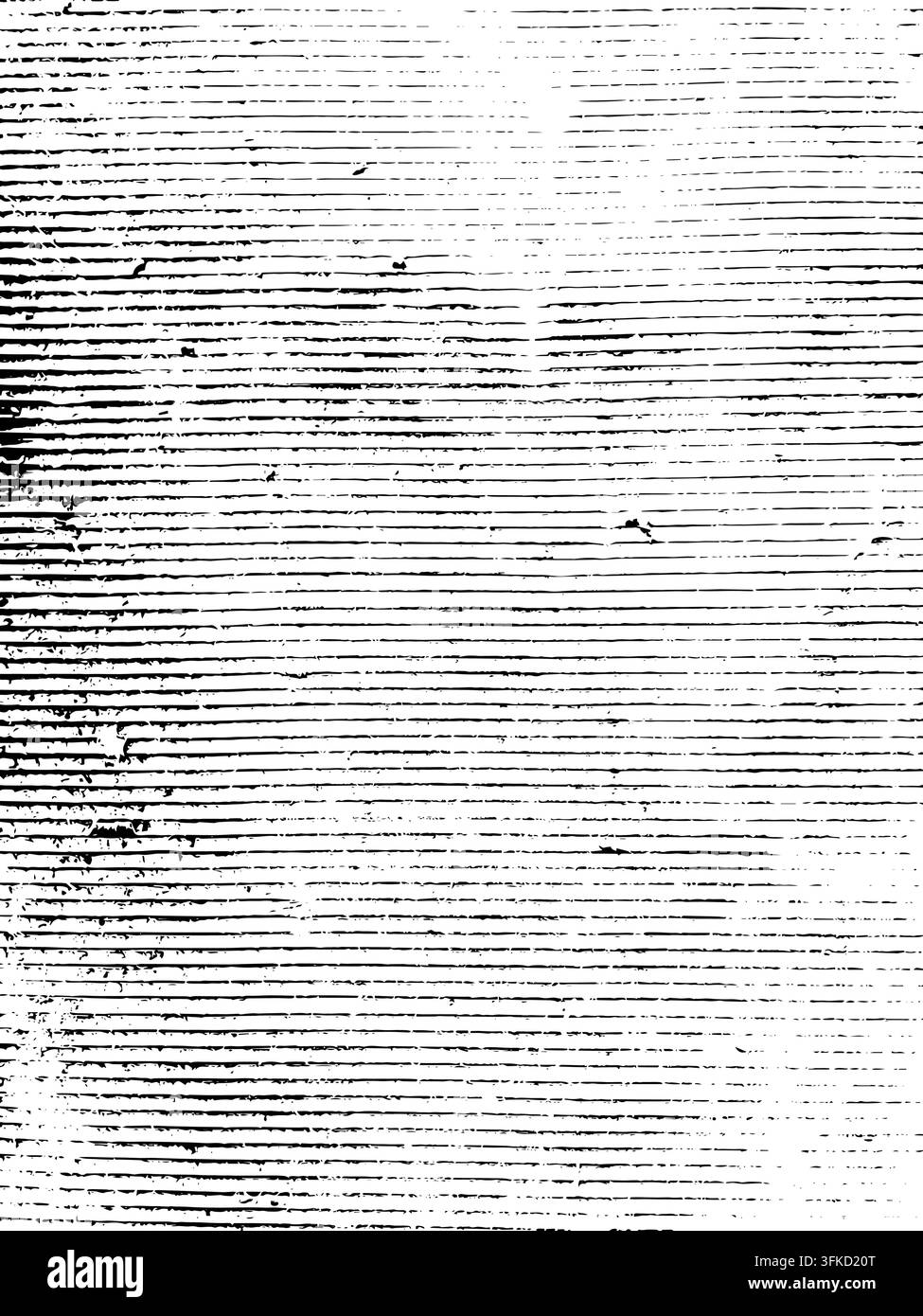 Linee orizzontali parallele fini coprono una superficie in una texture grunge meccanica. Illustrazione Vettoriale