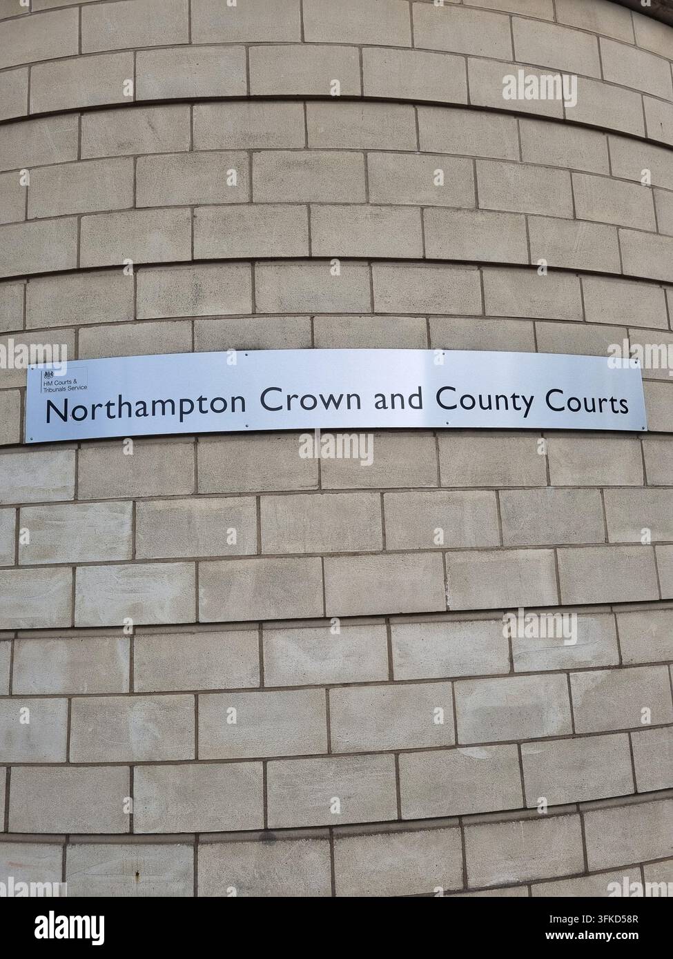 Tribunale della Corona di Northampton Inghilterra UK - Immagine stock catturata con smartphone