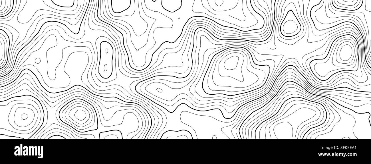 Modello oceano nautico per mappa radar mondo e fondo marino sonar. Topografia navigazione topografica per vettore piano carta e texture profondità profonda. Marina Illustrazione Vettoriale