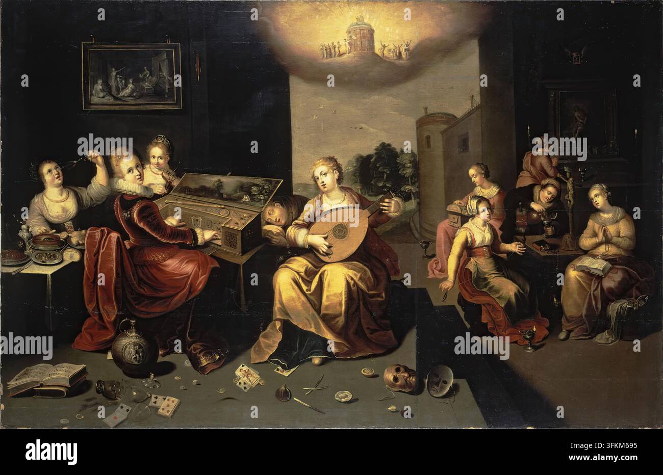 Parabola delle sagge e delle folli vergini, 1616. Foto Stock