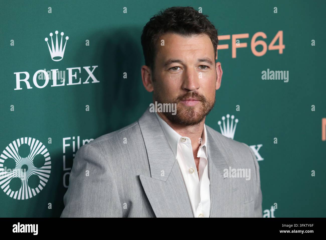 New York, New York, USA. 25 set 2026. Miles Teller partecipa alla prima di "Paper Tiger" al 64° Festival del Cinema di New York annuale al Lincoln Center di New York. Credit: Greg Allen/Alamy Live News. Foto Stock