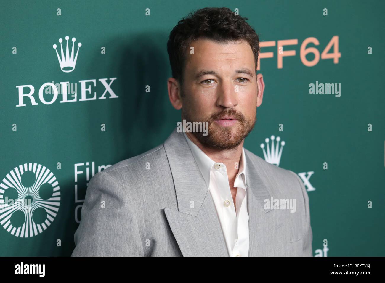 New York, New York, USA. 25 set 2026. Miles Teller partecipa alla prima di "Paper Tiger" al 64° Festival del Cinema di New York annuale al Lincoln Center di New York. Credit: Greg Allen/Alamy Live News. Foto Stock
