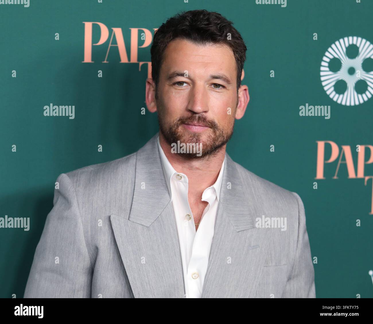 New York, New York, USA. 25 set 2026. Miles Teller partecipa alla prima di "Paper Tiger" al 64° Festival del Cinema di New York annuale al Lincoln Center di New York. Credit: Greg Allen/Alamy Live News. Foto Stock