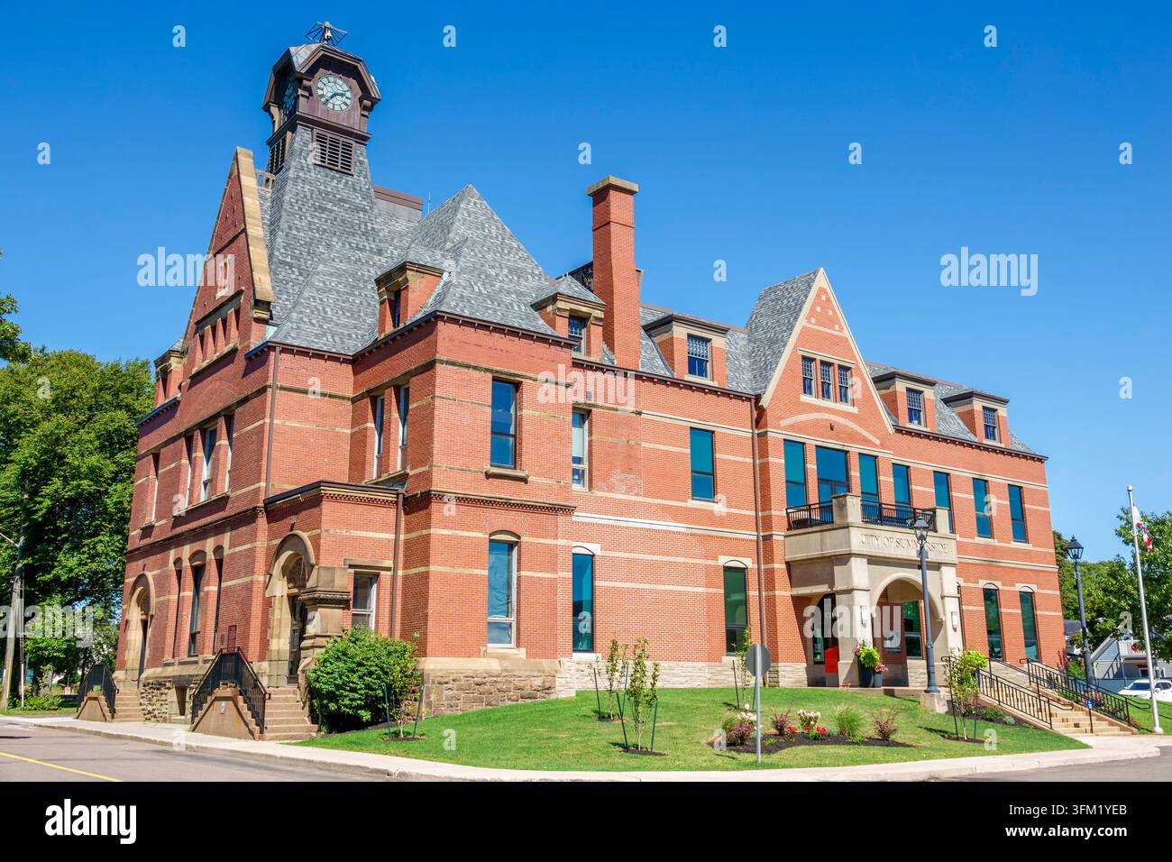 Charlottetown Isola del Principe Edoardo PEI Canada, Summerside, Municipio di Summerside, edificio municipale, governo cittadino, ufficio governativo, architettura civile Foto Stock