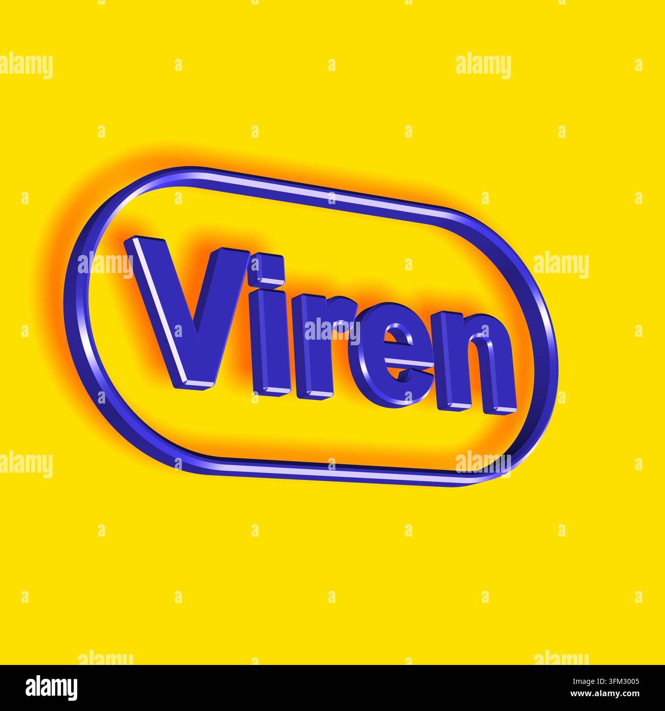 Viri - parola o testo come illustrazione 3D, rendering 3D Foto Stock