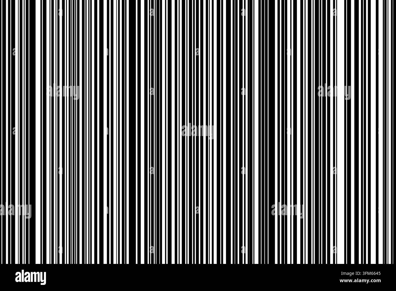 Numero di identificazione del codice a barre scansione del prodotto . Strisce verticali simili. Adesivo con strisce di codice. Etichette con codice a barre, codice qr del cliente Illustrazione Vettoriale