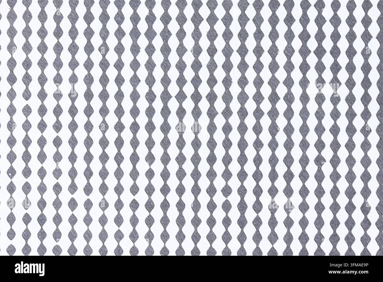 Modello di clessidra grigia ripetuto su una superficie bianca testurizzata. Design geometrico astratto. Sfondo decorativo monocromatico. Motivo minimalista moderno Foto Stock