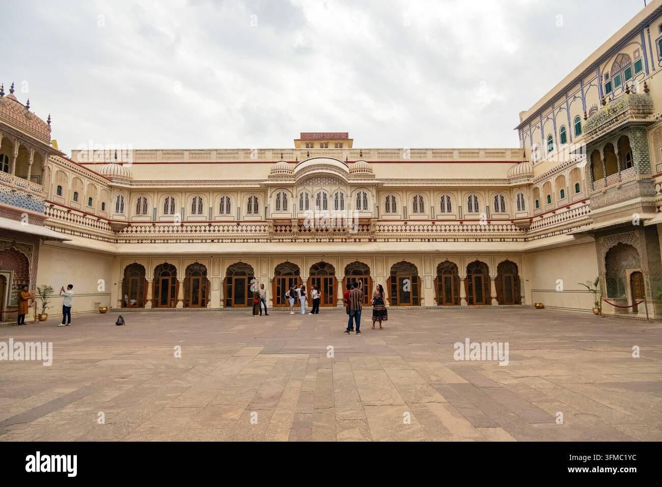 Vista del Chandra Mahal dal Foto Stock