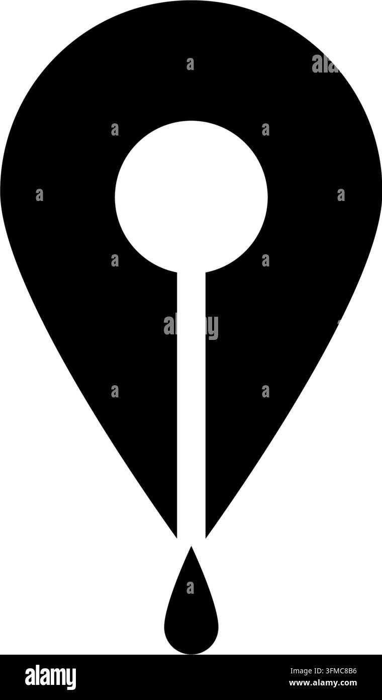 Luogo della letteratura, silhouette vettoriale isolata Illustrazione Vettoriale