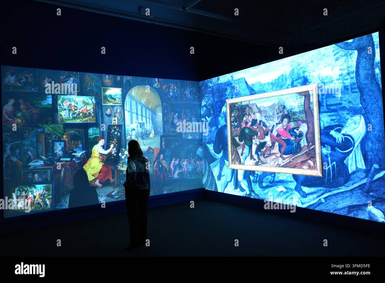 Milano, Italia. 28 set, 2026. Milano, 28 settembre 2026, Anteprima della mostra "IBrueghel: Le origini dei generi della pittura in Europa" al Palazzo Reale Credit: Independent Photo Agency/Alamy Live News Foto Stock